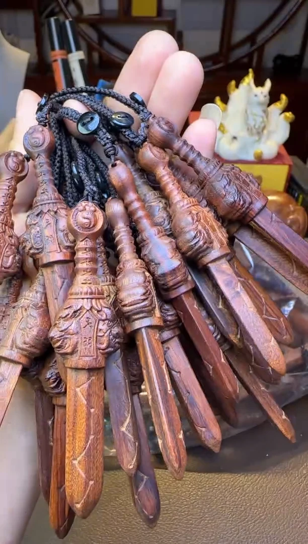 木雷击枣木天师件一把