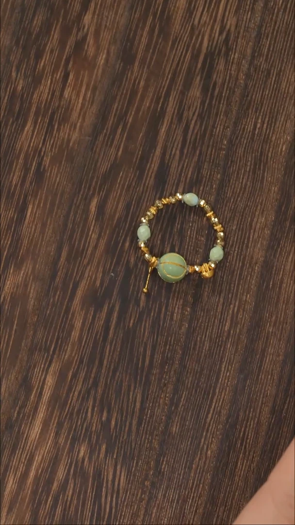 【闪购商品】绿松石戒指18K金镶嵌1