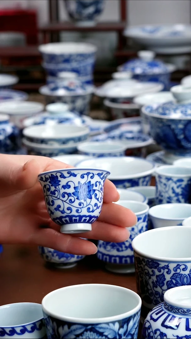 景德镇高端茶器景德镇墨奈纯手工手绘高端茶器