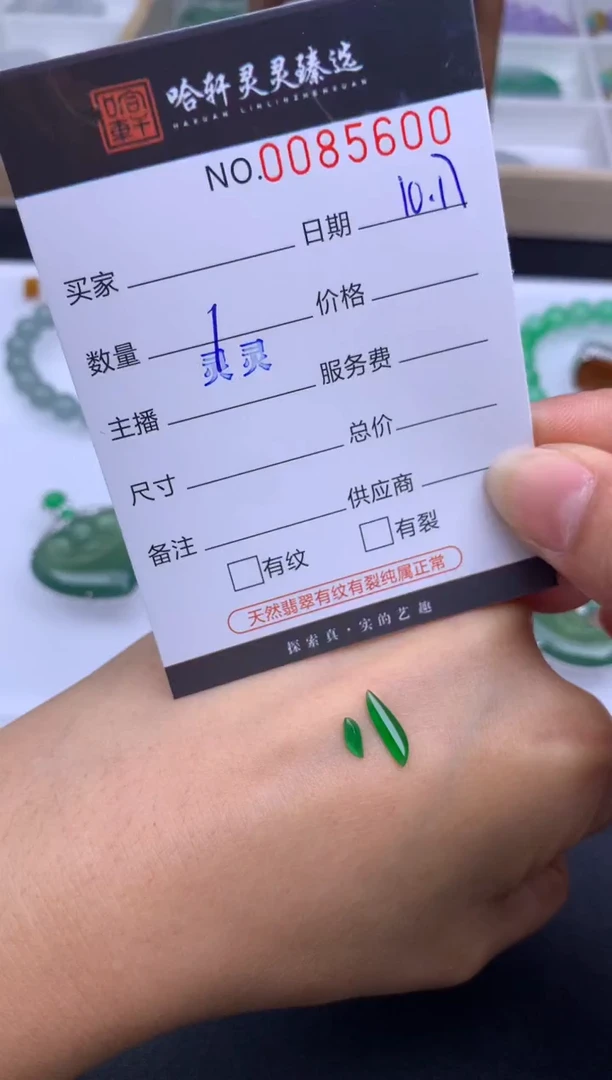 吊坠(不含链)未镶嵌翡翠 哈轩   裸石1套