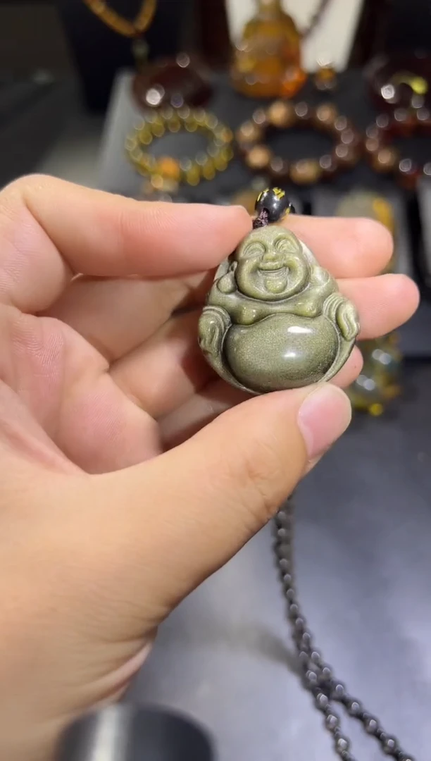 【闪购商品】黑曜岩颈饰未镶嵌10