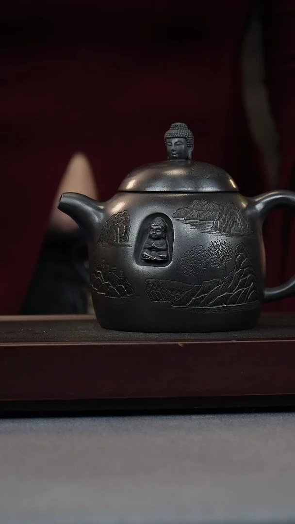 【闪购商品】紫砂茶壶石黄 佛陀秦权