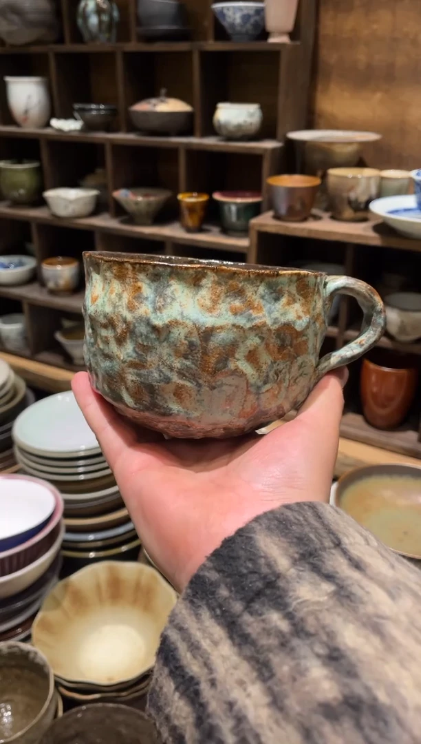 【闪购商品】瓷片679，龙柳木咖啡杯手工杯