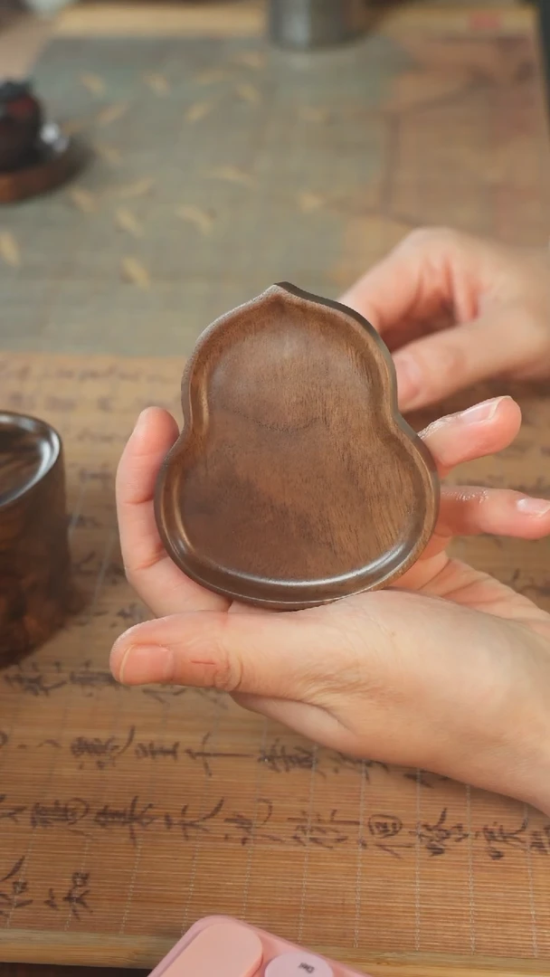 北美黑胡桃木茶盘476