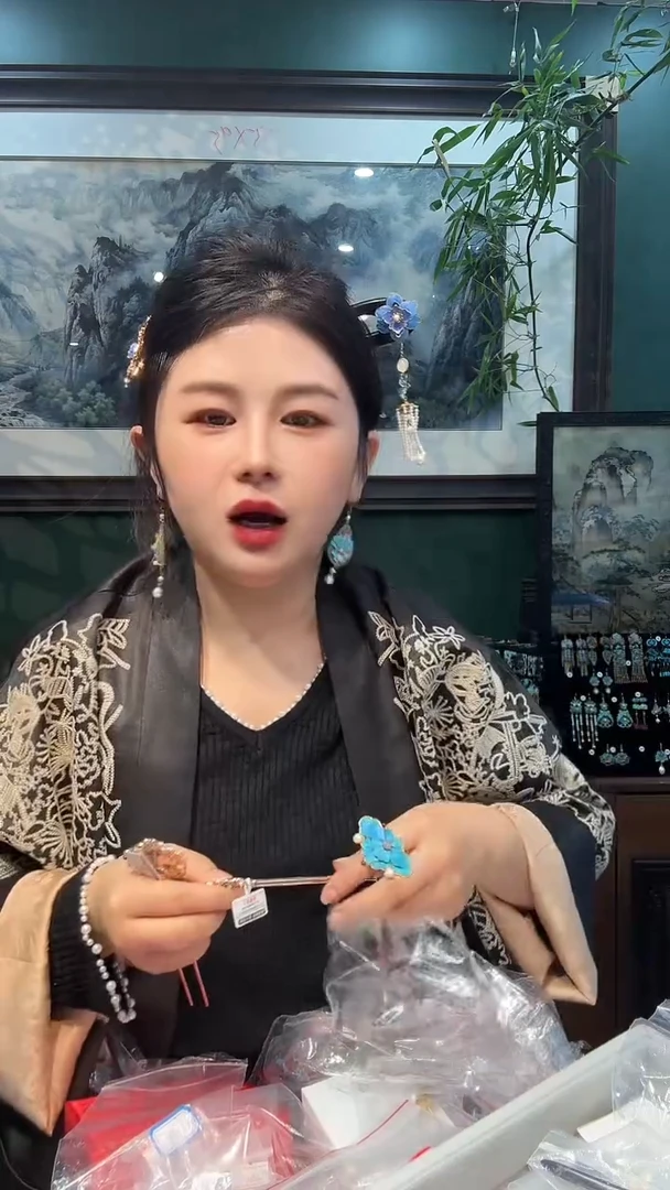 大理石铁合金m*非遗手工首饰