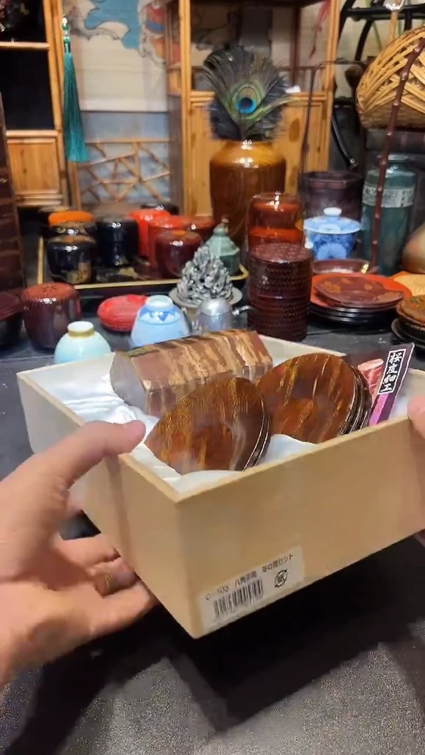 樱皮套组 大漆漆器大漆漆器大漆漆器