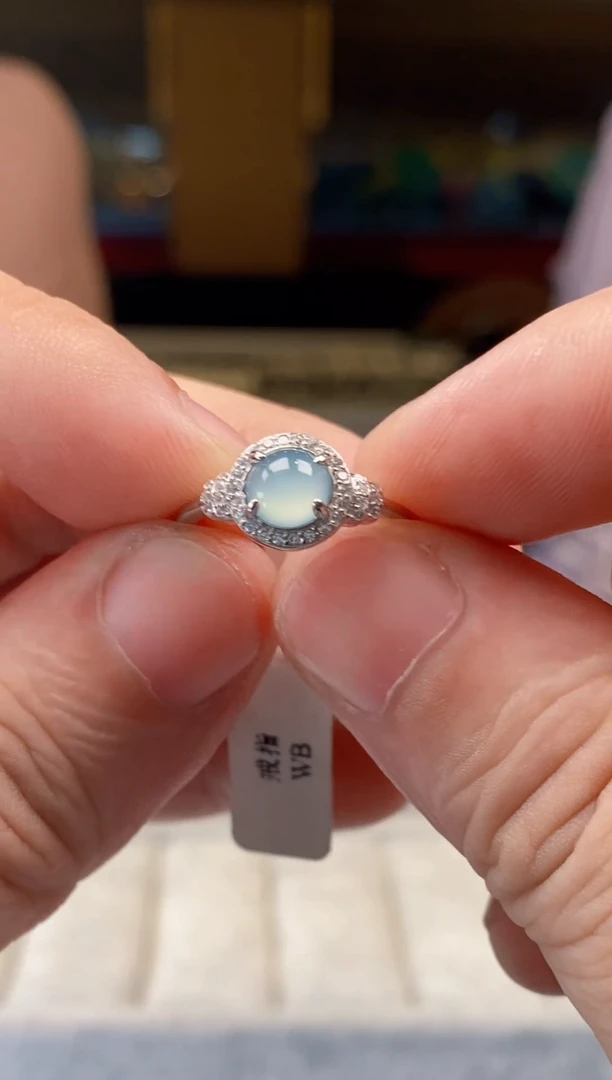 翡翠戒指未镶嵌天然翡翠拍一发一多样性发货