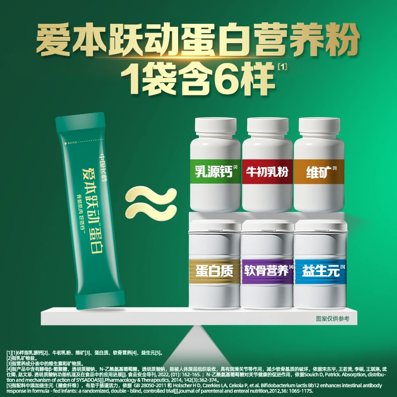 【福利秒杀】爱本跃动蛋白飞鹤牛初乳小分子好吸收乳源钙营养粉60g