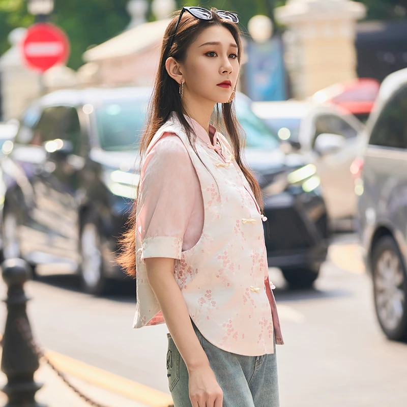 【小北姐专属】新中式国风千禧粉上衣MFGS151008