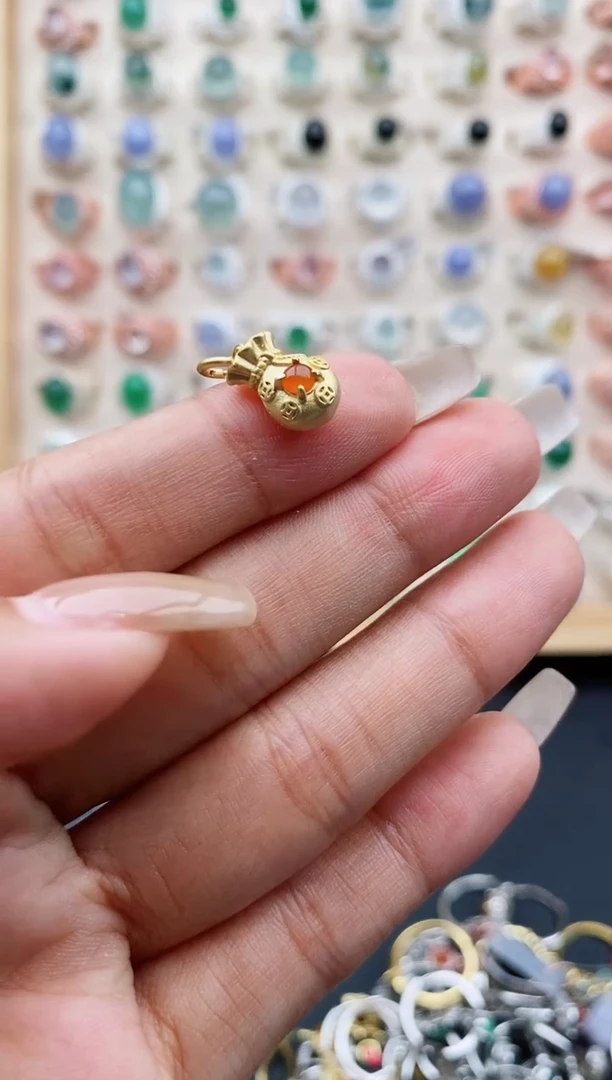翡翠戒指银S925镶嵌缅甸天然A货翡翠333  3-10