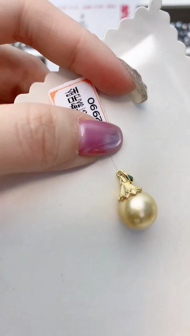 颈饰银S925镶嵌海水珍珠A67