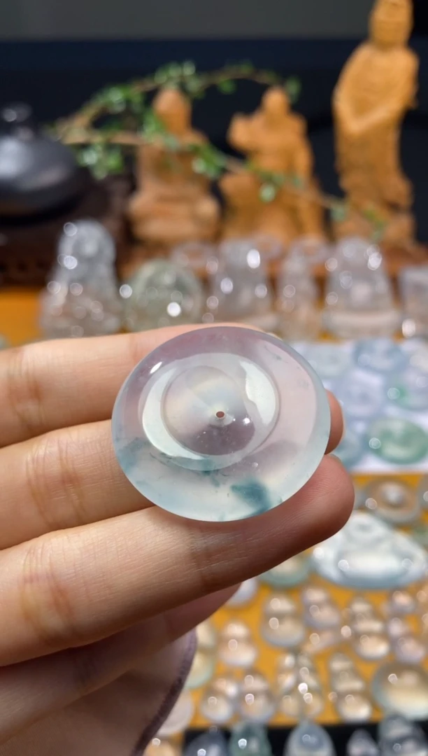 吊坠(不含链)未镶嵌翡翠平安扣