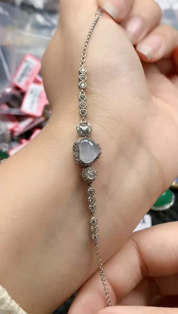 银S925镶嵌戒指翡翠天然A货缅甸翡翠