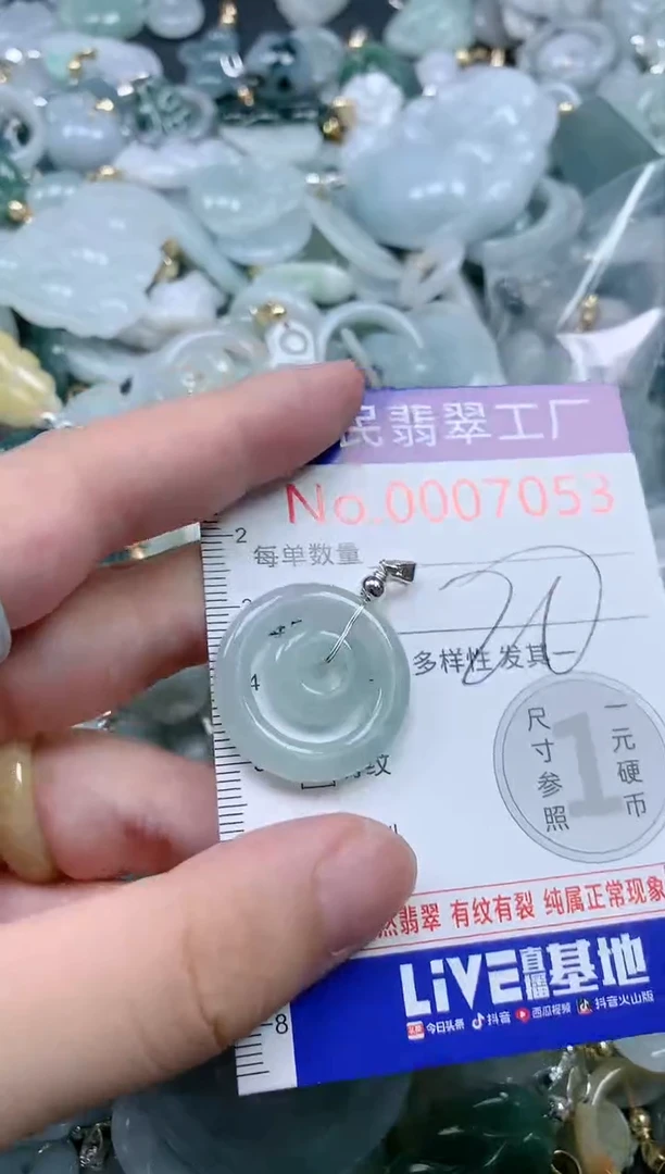 翡翠未镶嵌吊坠(不含链)7053