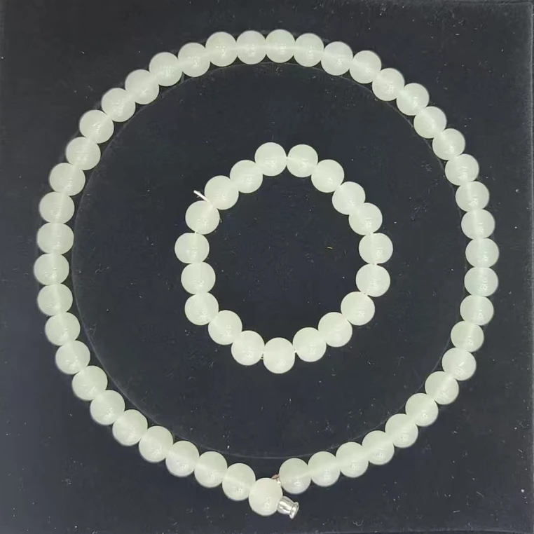 【梦梦专属】国风气质白月光珠圆玉润珐琅妈妈链+手串DH6187