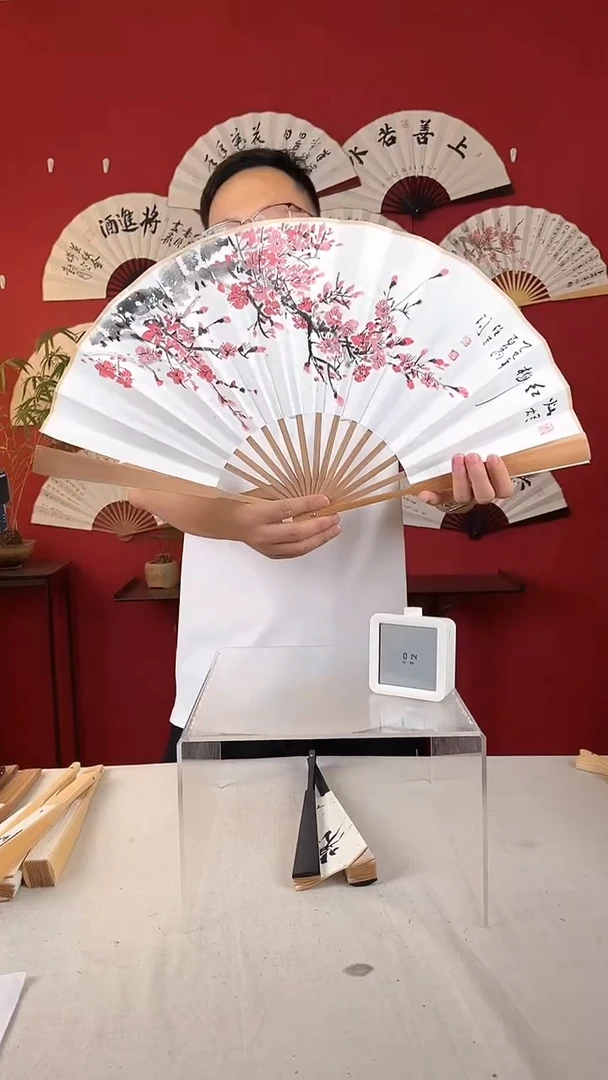 书法妙*暗香疏影国画扇子