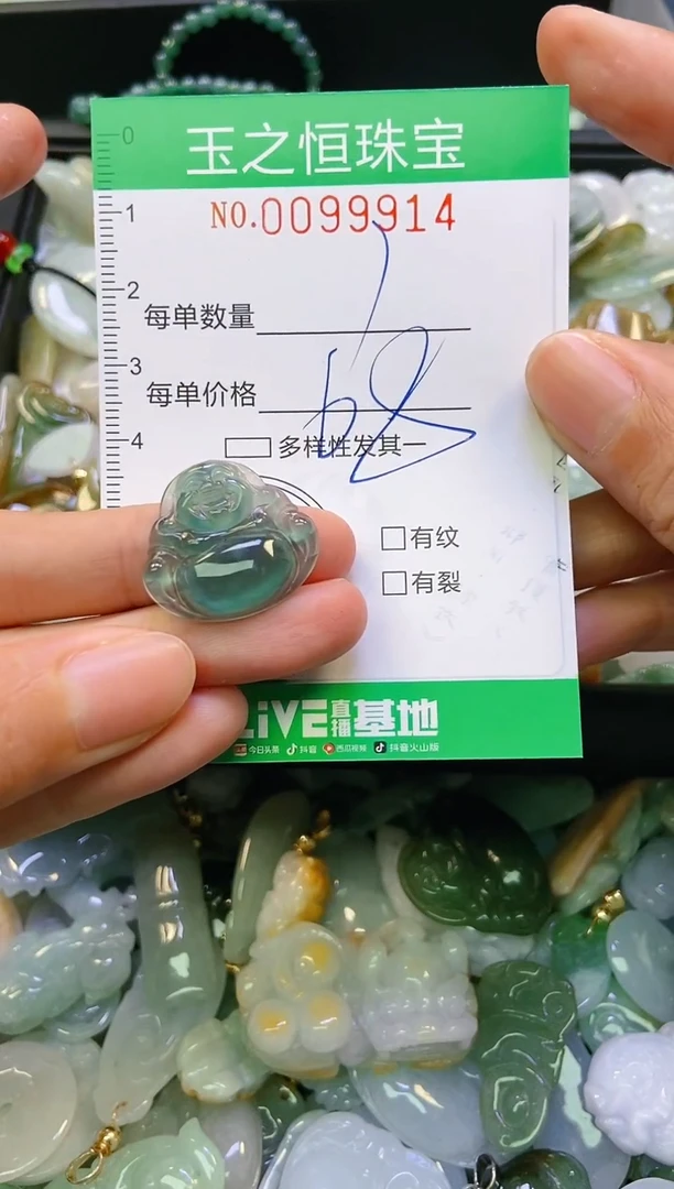 翡翠未镶嵌颈饰闪购0099914