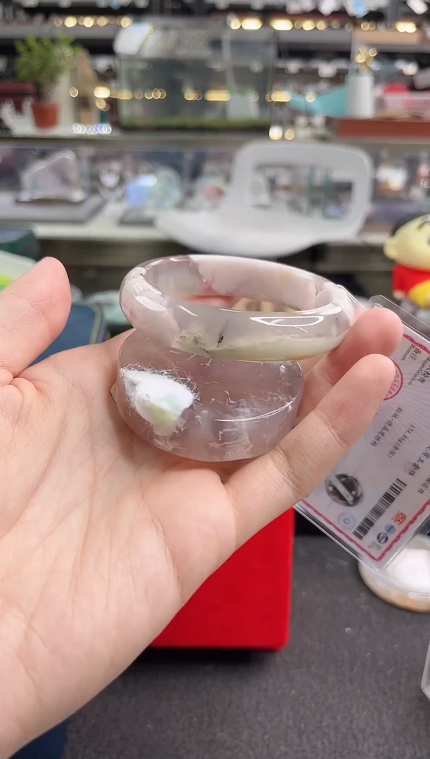 未镶嵌手镯石英质玉60圈口 （赠品镯心）3992410