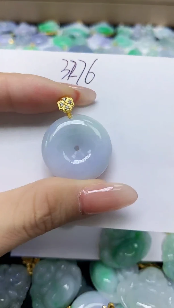 翡翠未镶嵌颈饰天然缅甸翡翠A货