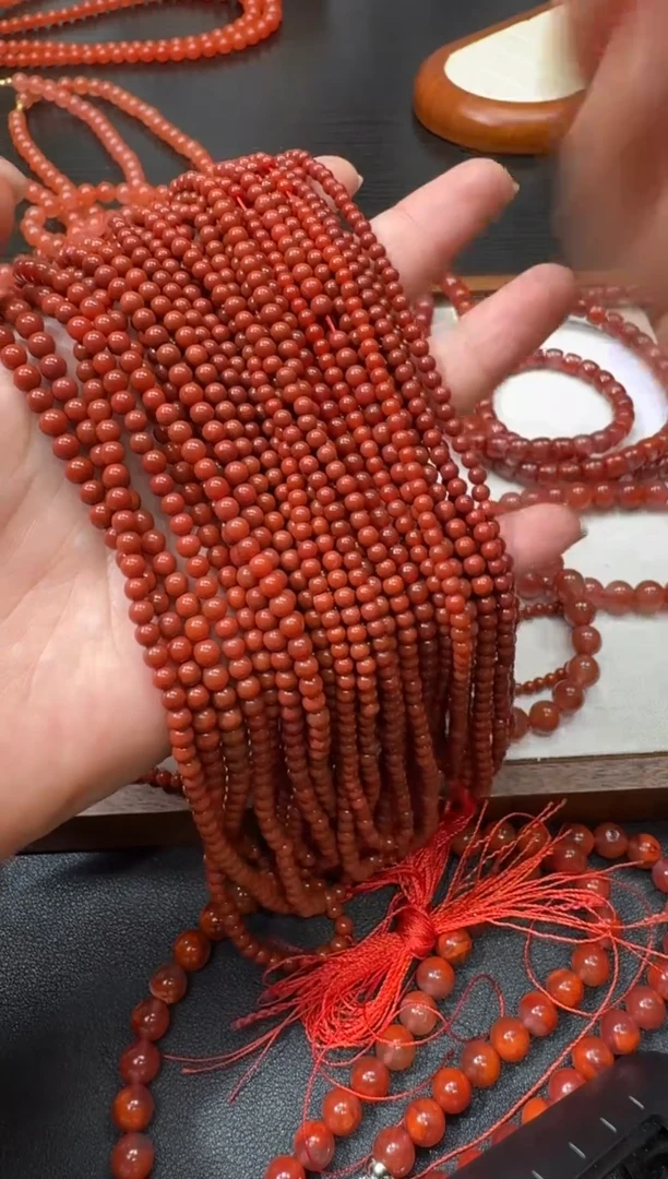 【闪购商品】南红玛瑙珠串未镶嵌S0307-S1008-117多样性一件