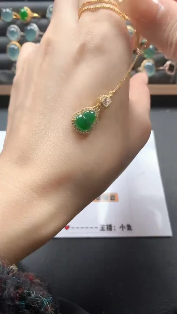 银S925镶嵌戒指翡翠51511