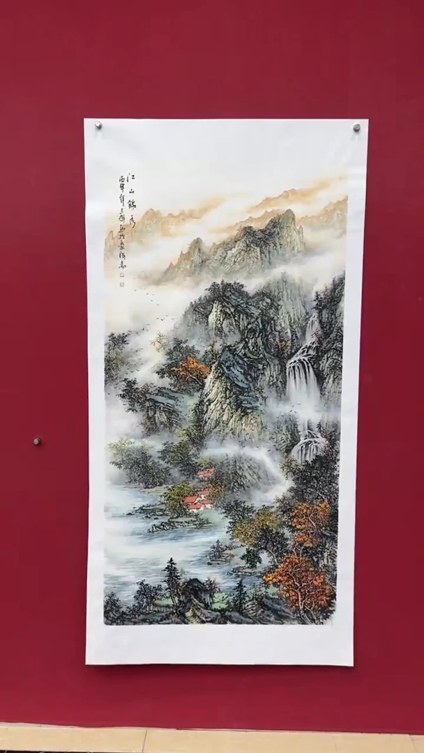 国画国画绘画山水花鸟