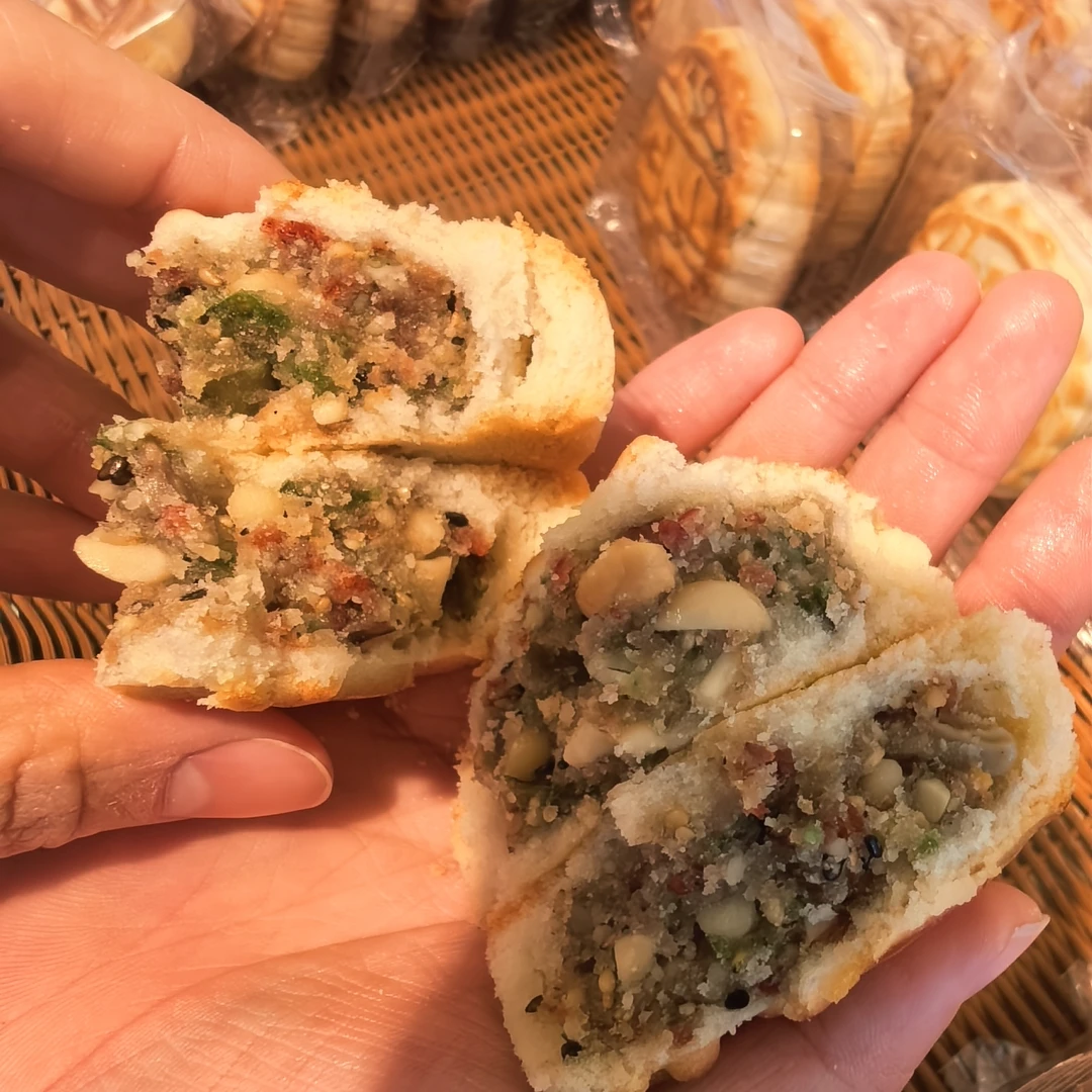 本芝大姨中秋佳节花生油老式月饼多口味传统糕点