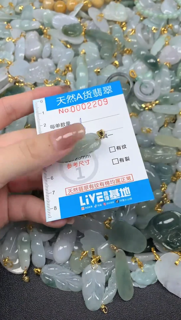 颈饰未镶嵌翡翠净货挂件-2209