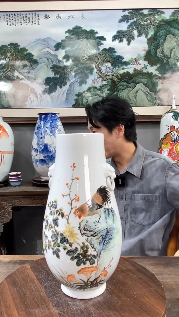 吴义松陶瓷联盟手绘陶瓷编码：6587