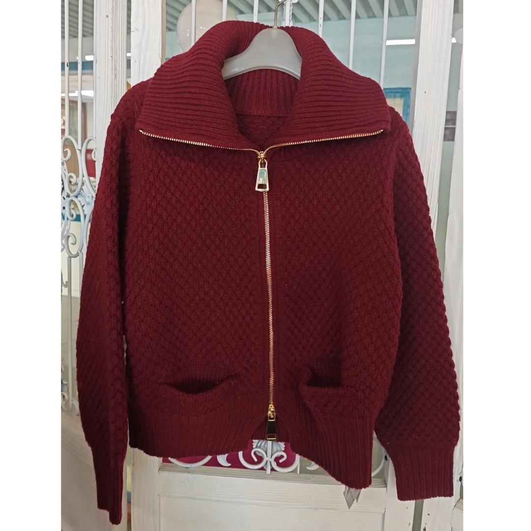 梦里人秋冬新款时尚减龄休闲气质百搭毛开衫52145