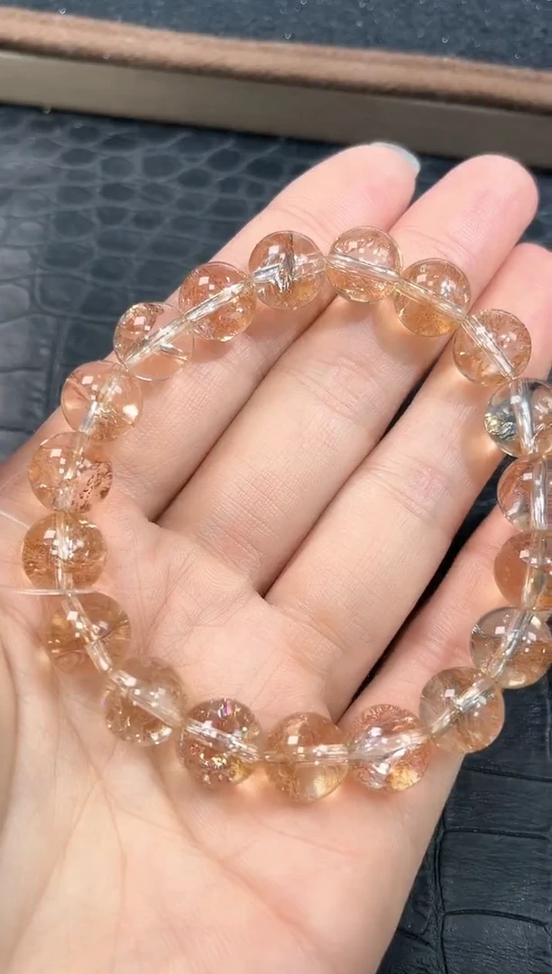 未镶嵌手链水晶68号金箔锦鲤胶花单圈10+mm