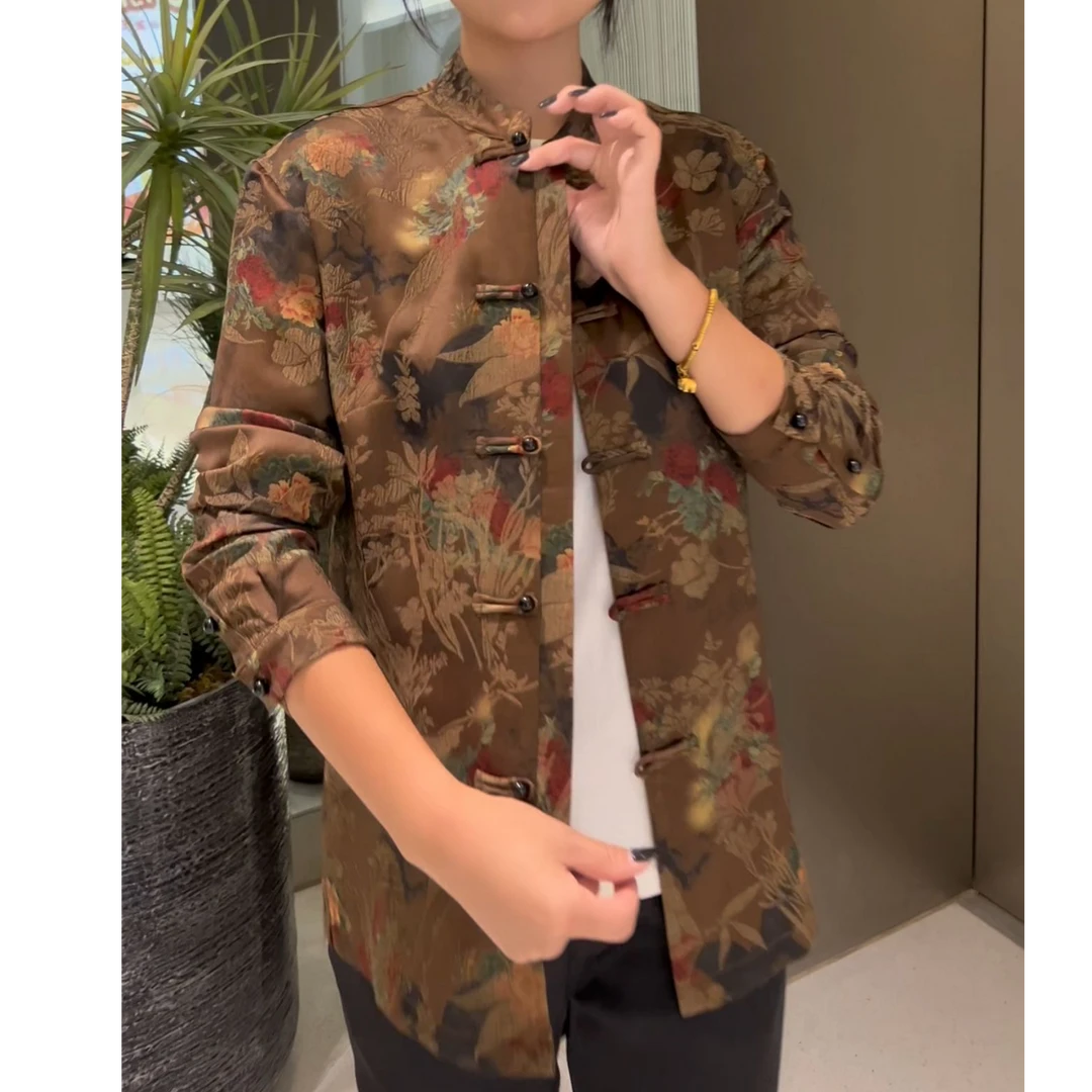 263058 170男士新款时尚潮流休闲唐装外套