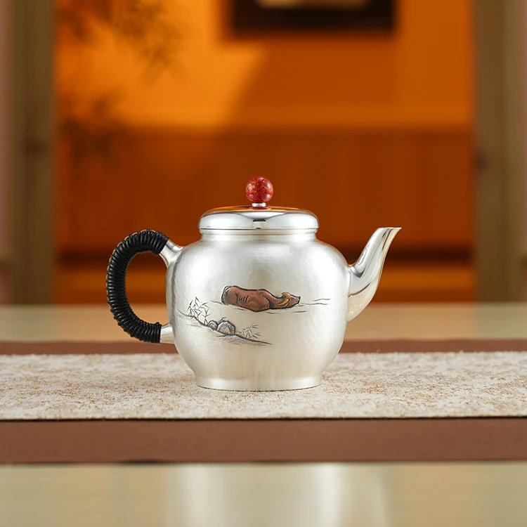 细工坊 南红摘·水牛急须 容量:240ml