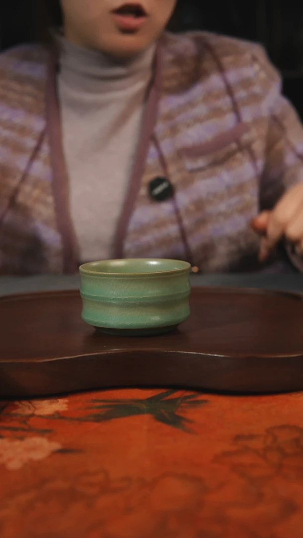 杯子瓷汝州原产地原矿仿古老釉q
