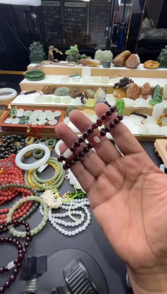 手链未镶嵌石榴石手串
