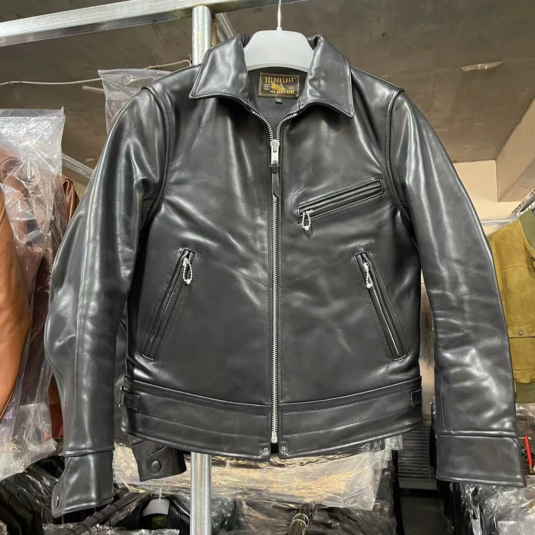 断码清;美式复古1.3MM茶芯马皮木盒