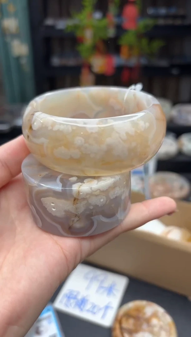 【闪购商品】石英质玉手镯未镶嵌5（60圈赠送镯心）