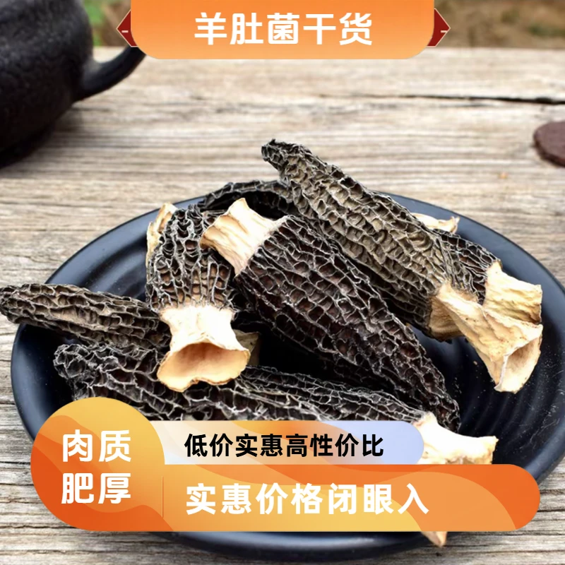 羊肚菌干度足肉质肥厚煲汤炖汤鲜美营养丰富