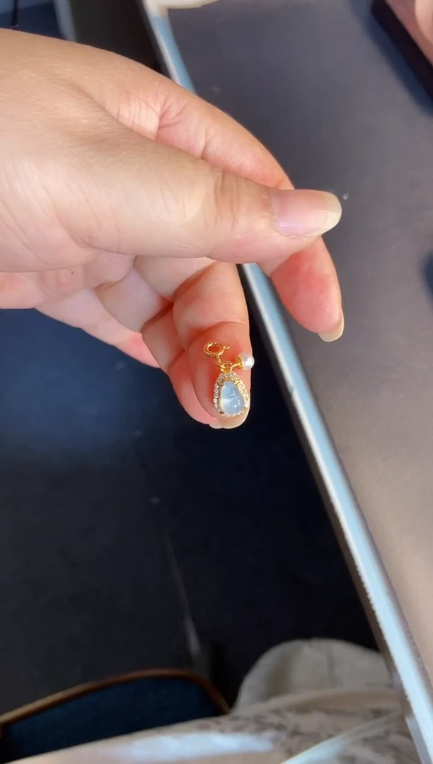 吊坠(不含链)银S925镶嵌翡翠1