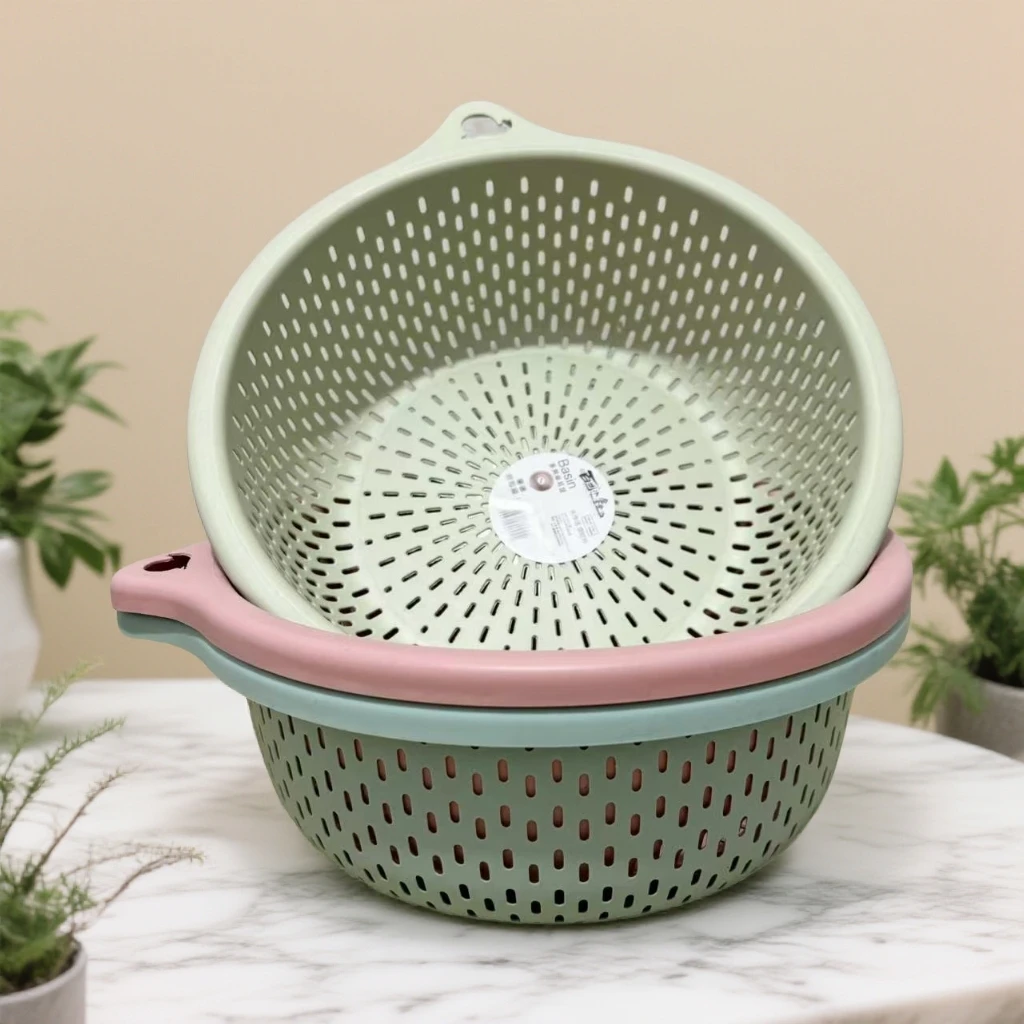 【三个】加厚大号可挂单耳洗菜篮清洗洗菜框沥水篮生活耐用收纳筐