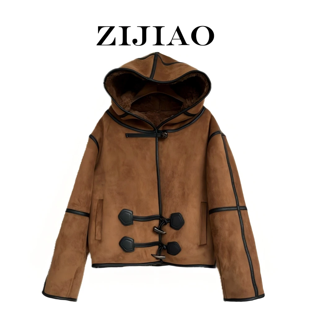 【李美丽专属】紫娇服饰 CWPC-6528时尚颗粒毛外套     3