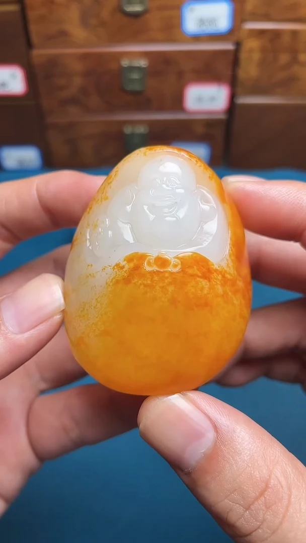 和田玉未镶嵌把件舒*和田玉