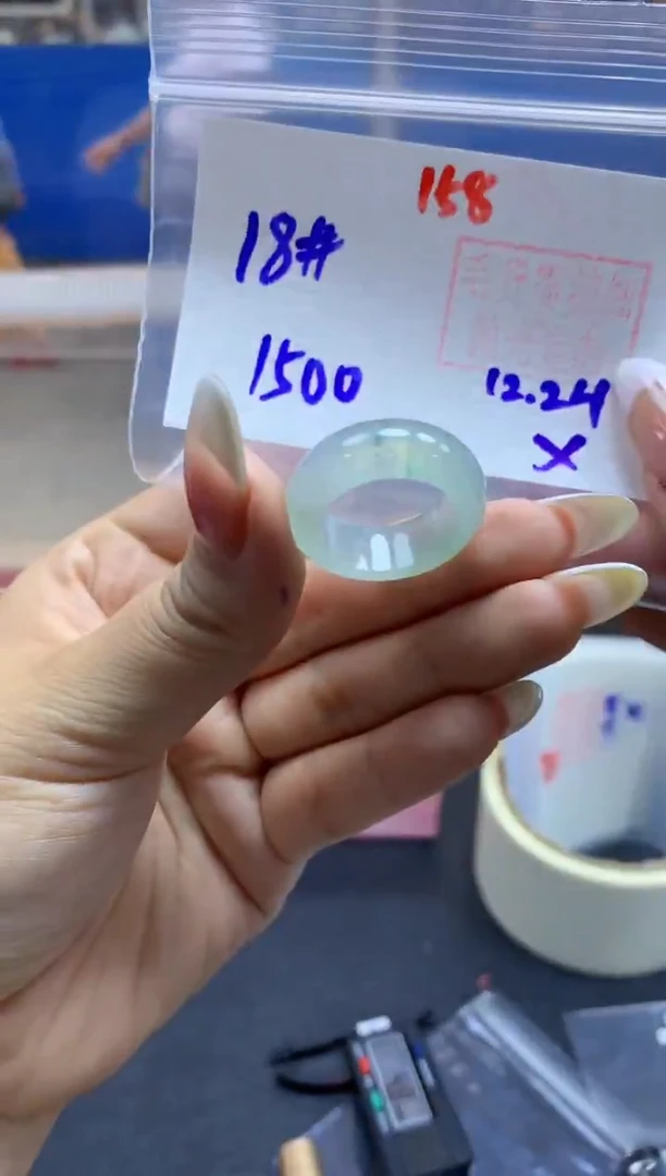 未镶嵌定制翡翠戒圈#1500元-毛货需精细抛光