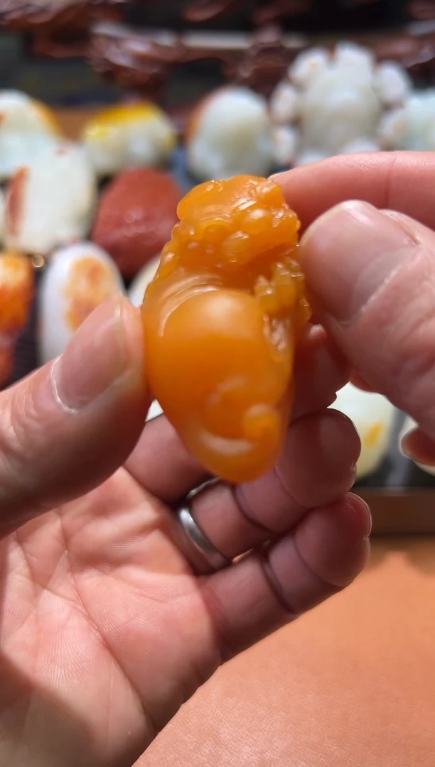 未镶嵌和田玉把件晚**旧和田玉