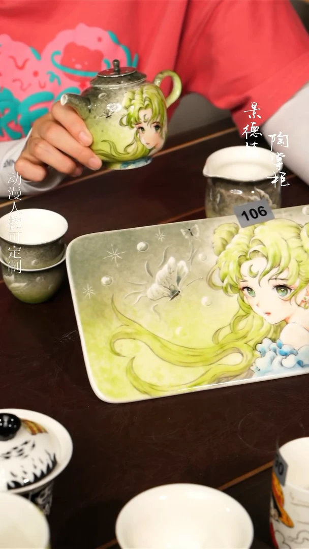 景德镇高温釉下彩手工手绘106