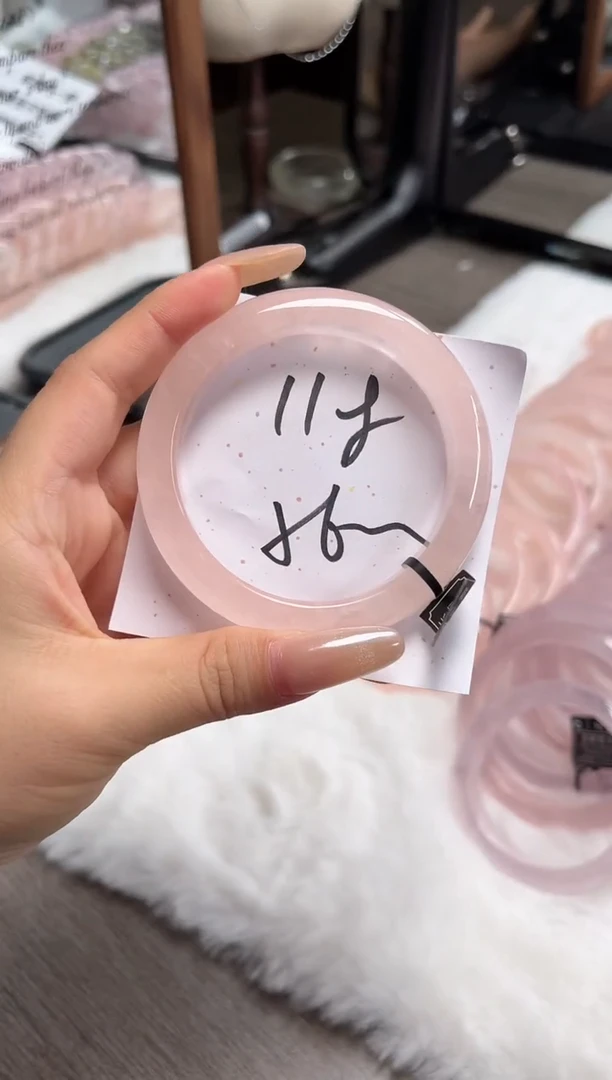 未镶嵌手镯水晶118粉水(清仓默认包容)