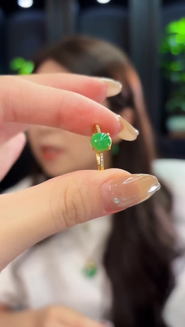 翡翠戒指未镶嵌缅料A货/多样性发货/一件