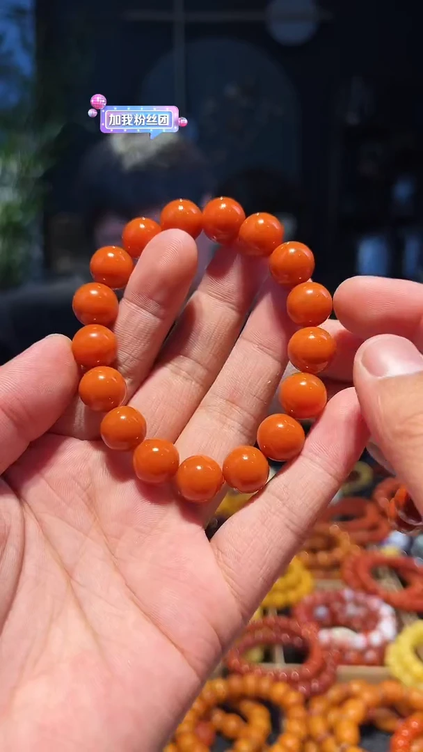【闪购商品】南红玛瑙手串未镶嵌12+精圆