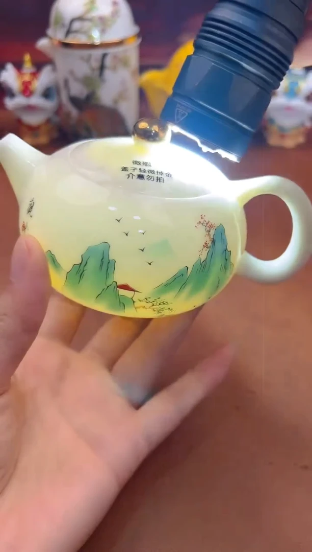 陶瓷茶具摆件旅行套组
