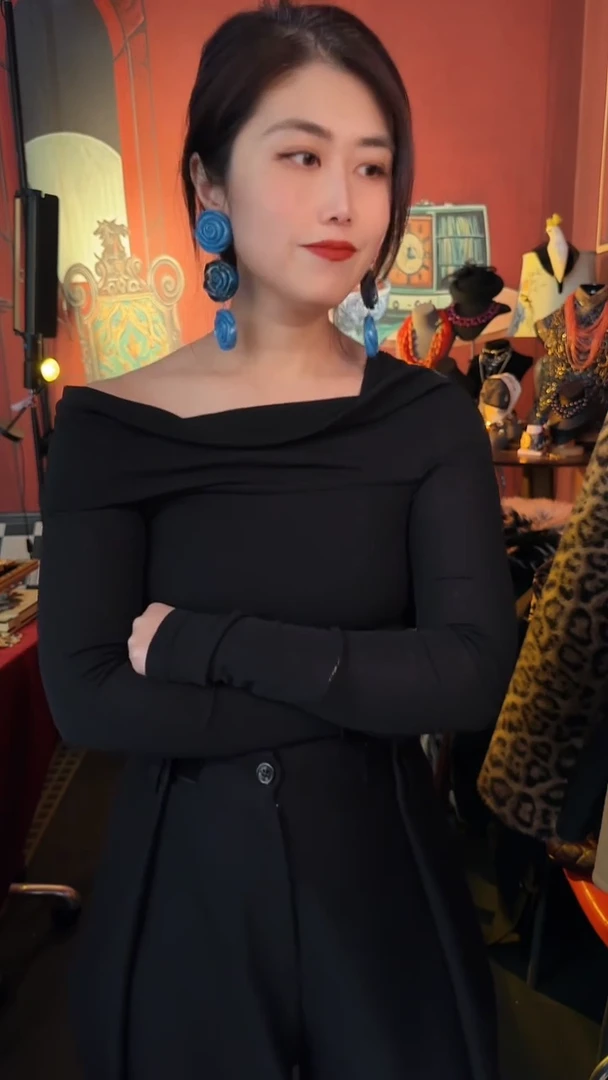 合金琉璃合金无孤品不折腾系列蓝色大扫肩耳夹不退